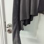 Muubaa 100% Genuine Suede Grey Waterfall Jacket Size 8 Image 2