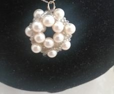 Baroque beaded pendant