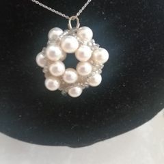 Baroque beaded pendant