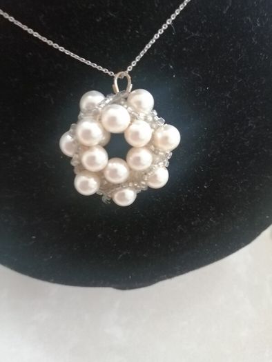 Baroque beaded pendant