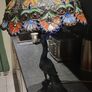 Peacock Eye And Fantail  Large Table Lamp Image 5