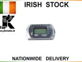 Motorbike Digital LCD Clock - in Carbon Finish