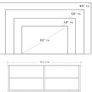 New TV Console Display Unit With 4 Shelves - FREE P&P Image 4