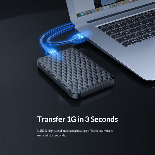 ORICO USB 3.0 (UASP) 5Gbps to SATA 2.5" HDD/SSD Enclosure with Auto Sleep Mode (Brand New/Warranty)