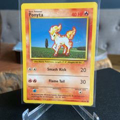 Pokemon Base set Ponyta 60/102 Near Mint Condition
