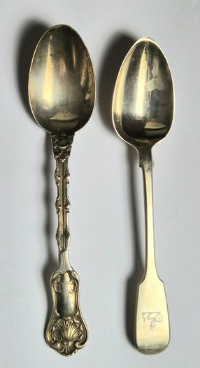 Rare Silver Lot. Sterling spoons. Irish, English, U.S.A.