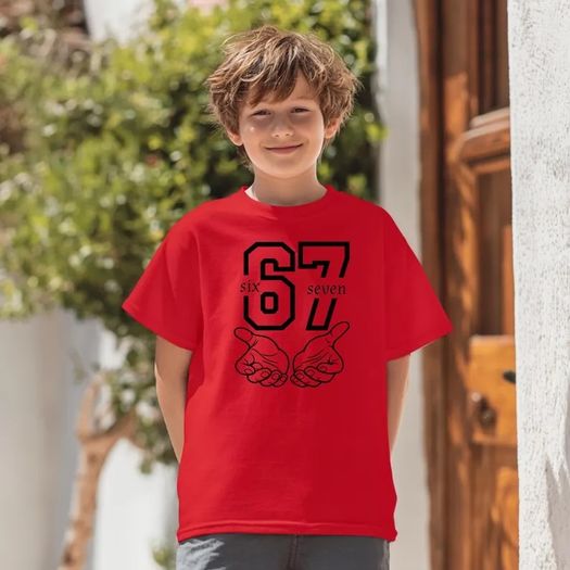 Kids 67 Hoodie, Six Seven T-Shirt, Viral Kids Meme Tee, Tween Trendy Sweatshirt, Trendy Sweatshirt for Kids
