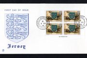1979 Jersey 1p Parish of Trinity Definitive Stamps Booklet pane First Day Cover (FDC)