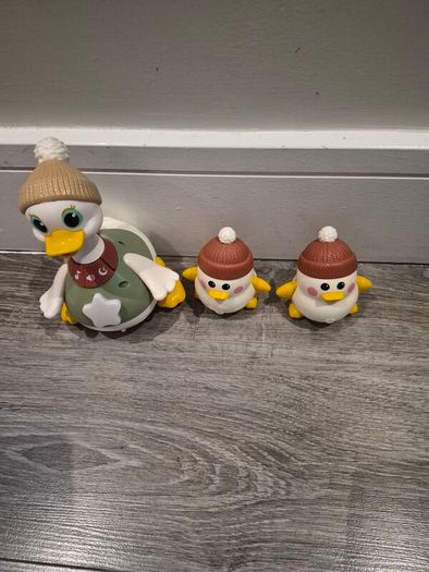 Big Steps waddling duck family