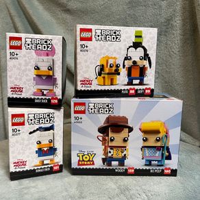 LEGO BRICKHEADZ Disney Bundle: Daisy Duck + Donald Duck + Woody & Bo Peep + Goofy & Pluto