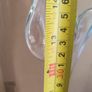 45 cm. Tall VASE, mouth blown, pulled and banded calla lily vase in a clear glass...such a classic & so collectible,  art nouveau... Image 4