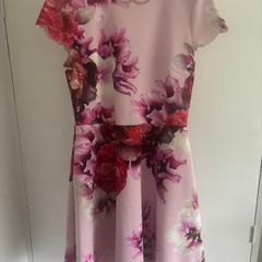 Ted Baker Womens Floral Mini Dress- Size 3- 10/12