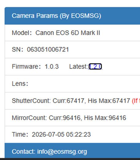 Canon 6D Mark ii Body + Battery Grip
