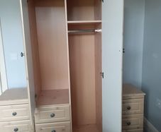 Wardrobe and bedside lockers