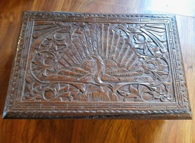Vintage Hand-Carved Jewellery/Trinket Box
