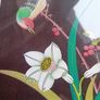 Mid century pair of oriental painted silk paintings Image 9