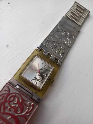 Vintage SWATCH Stainless Steel Ladies Original Wrist Watch