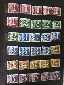 Collection: Great Britain Small Stamp stockbook full of postage due labels both mint (some mounted some mint never hinged) and used. Catalogue certainly in the hundreds