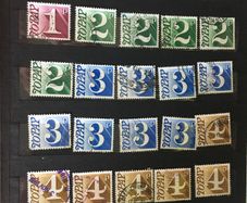 Collection: Great Britain Small Stamp stockbook full of postage due labels both mint (some mounted some mint never hinged) and used. Catalogue certainly in the hundreds