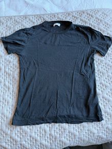 H&M silk blend black T-shirt