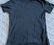 H&M silk blend black T-shirt