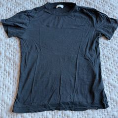H&M silk blend black T-shirt