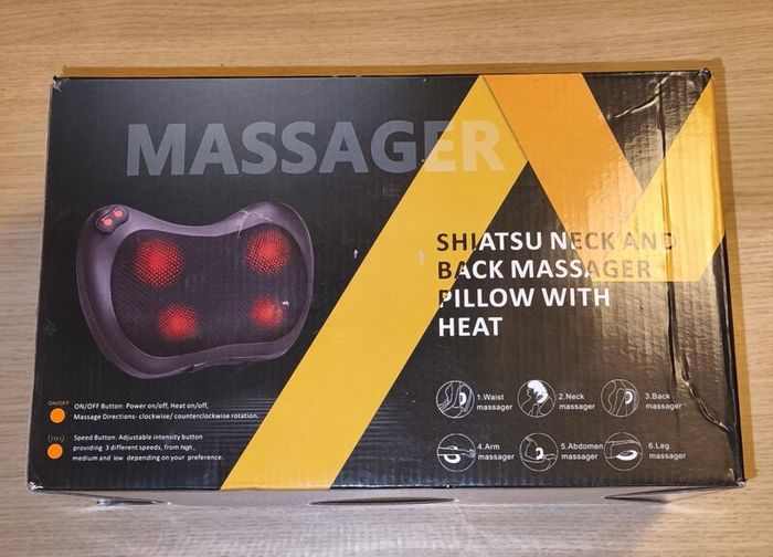 Massager pillow with heat