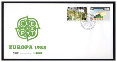1988 Ireland Europa Transport & Communication Commemorative Stamps An Post First Day Cover (FDC)