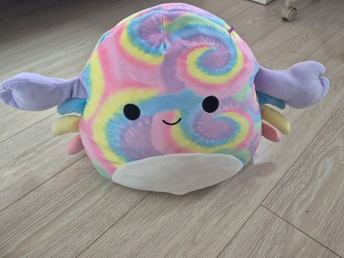 Christabel the crab tie-dye swirl soft toy Squishmallow
