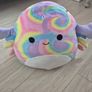 Christabel the crab tie-dye swirl soft toy Squishmallow Image 4