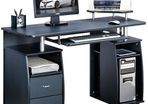 Computer Desk With Shelves And 2 Drawers For Home Office Pc