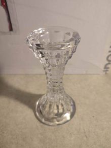 Crystal Candle Holder Or Nght Lite Candle No Stamp.