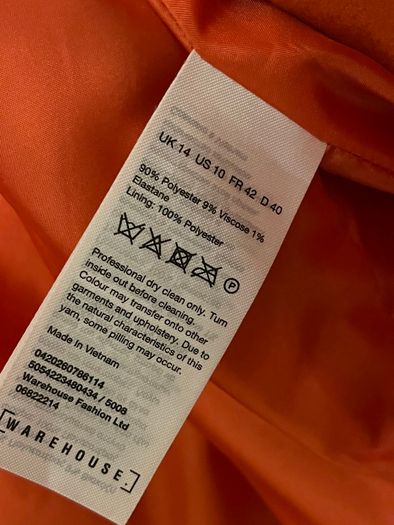 Warehouse Burnt  Orange Coat