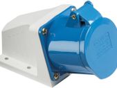 IN008 240V IP44 16A Angled Surface Mount Socket 2P+E, 230 V