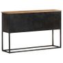 Sideboard 120x30x75 cm Solid Acacia Wood Image 3