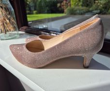 Peter Kaiser sparkly rose gold heels