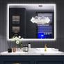 LED Illuminated Bathroom Mirror anti fog and Bluetooth Image 4