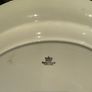 Alfred Meakin fine china soup tureen and matching platter with green and gold trim. Image 2