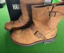 Vintage Harley Davidson Tan boots size 7