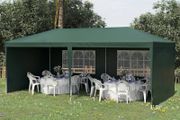 6 x 3M Party Tent Gazebo - Side Panels &amp; Windows - Outdoor Canopy - Green