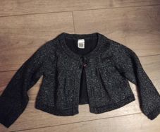 Girls navy glitter cardigan 2 yrs