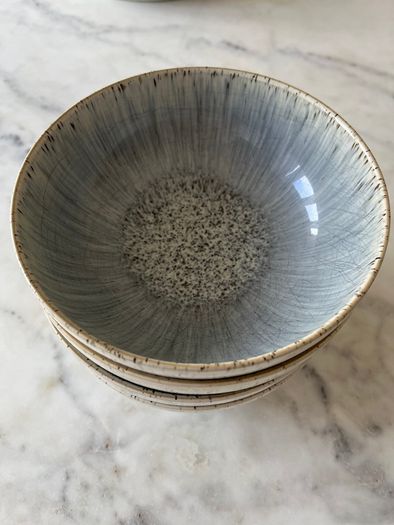 Denby Halo Grey/Blue Speckled Cereal Bowls Set of 4