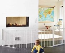 BabyDan Olaf XXX Wide Hearth Gate/ Room Divider White