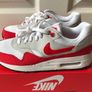 Nike Air Max 1 University Red UK Kids 4.5 Brand New and Unworn Image 10