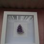 Amethyst in frame, Frame, Box frame, Crystals, Home decor, Gift, Feb birthstone, Amethyst  cluster Image 2