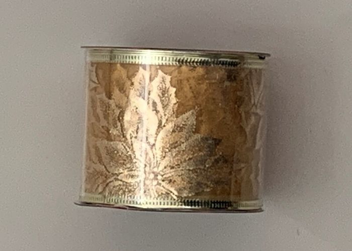 Silver Santa Claus Christmas Tree Ribbon