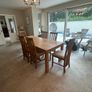 oak extendable dining table + 8 chairs Image 7
