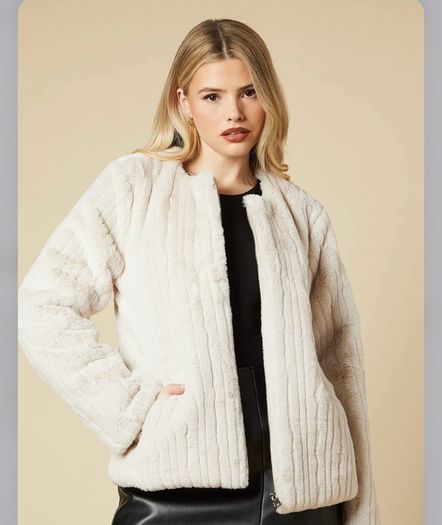 womens faux fur coat