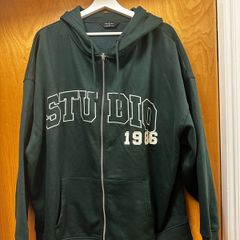 Brand new without tags green heavyweight hoodie