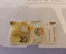 1992 Slovenian 20 Tolarjev Banknote Slovenia Currency Scientist Note Vajkard